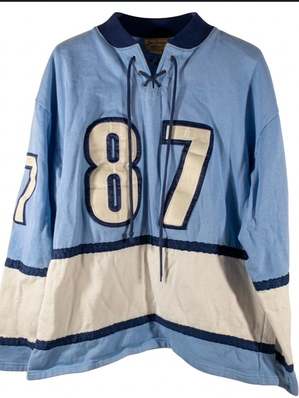 Benjamin Jordan Pittsburgh 87 Lace-Up Hockey Style Sweatshirt Men’s Size M Light